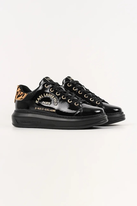 Karl Lagerfeld sneakersy skórzane KAPRI damskie kolor czarny KL62539J - zdjęcie produktu nr 2