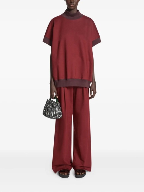 DRIES VAN NOTEN dart-detailing track pants - Red - zdjęcie produktu nr 1