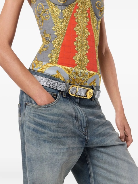Versace Medusa-head leather belt - Grey - zdjęcie produktu nr 2