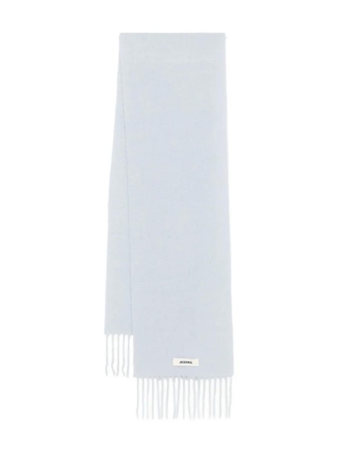 Jacquemus fringed wool scarf - Blue - zdjęcie produktu nr 1
