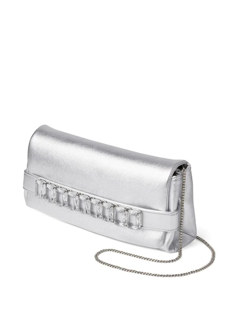 Jimmy Choo Kya clutch bag - Silver - zdjęcie produktu nr 1