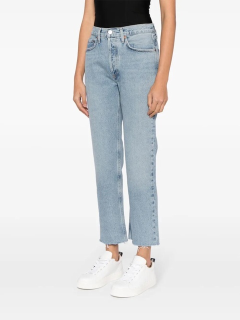 AGOLDE Lana mid-rise cropped jeans - Blue - zdjęcie produktu nr 2
