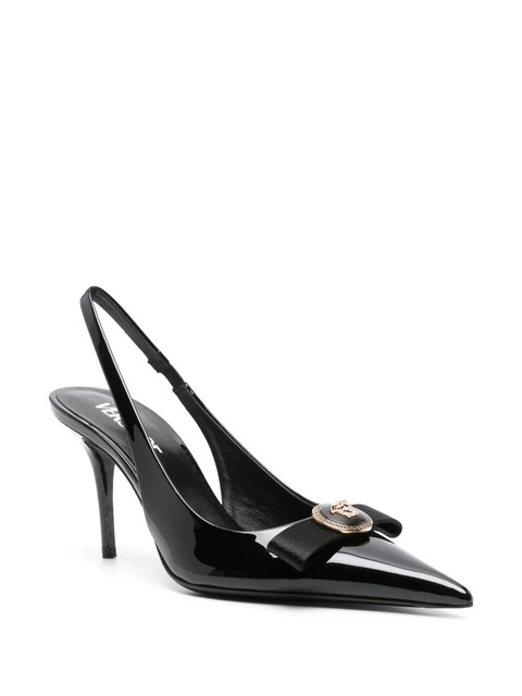 Versace 85mm Gianni Ribbon slingback pumps - Black - zdjęcie produktu nr 2