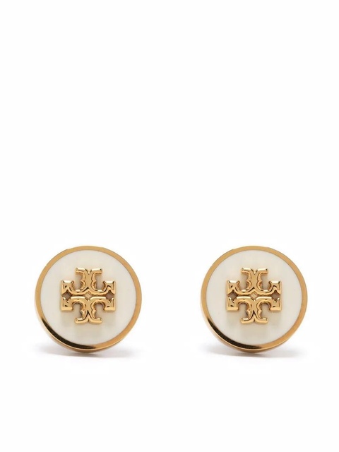 Tory Burch Kira enamel stud earrings - Gold - zdjęcie produktu nr 1