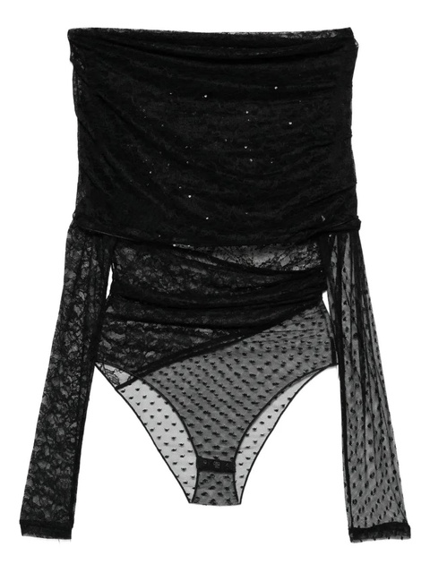 PINKO floral-lace bodysuit - Black - zdjęcie produktu nr 1