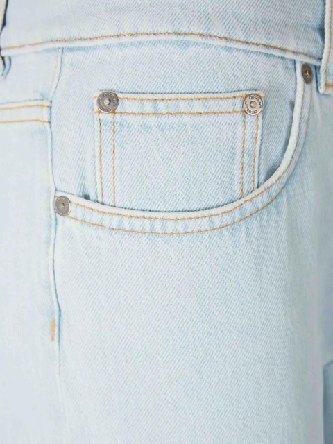 Off-White cotton jeans - Blue - zdjęcie produktu nr 2