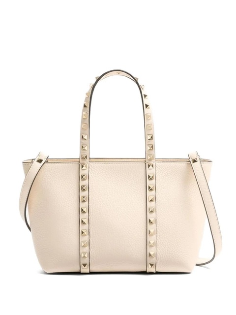 Valentino Garavani small Rockstud tote bag - Neutrals - zdjęcie produktu nr 1