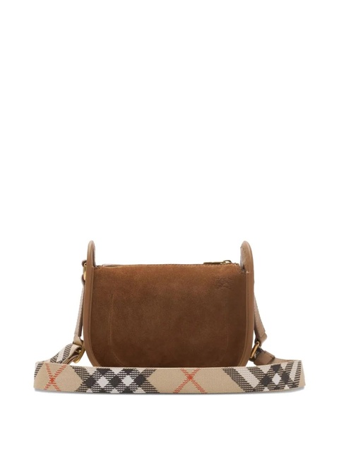 Burberry check-strap messenger bag - Brown - zdjęcie produktu nr 2
