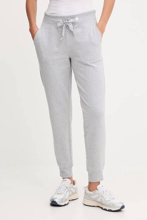 Dkny spodnie dresowe damskie kolor szary gładkie DP5P3496 - zdjęcie produktu nr 1