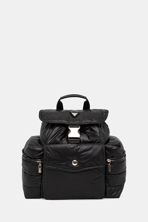 Guess plecak damski kolor czarny mały gładki V5BZ13 WF820 - zdjęcie produktu nr 1