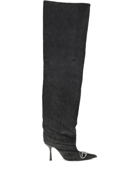 Diesel 90mm D-Venus over-the-knee boots - Black - zdjęcie produktu nr 1