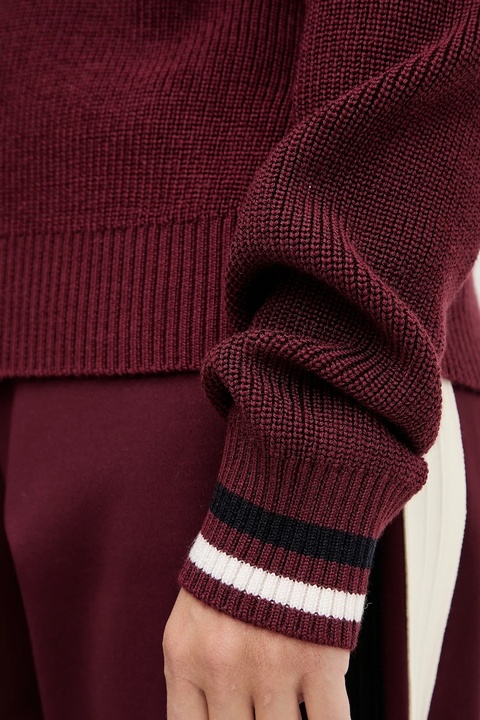 Guess sweter z dodatkiem wełny SABINA damski kolor bordowy lekki V5BR01 Z1152 - zdjęcie produktu nr 2