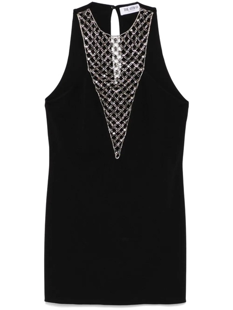 The Attico bead-embellished mini dress - Black - zdjęcie produktu nr 1
