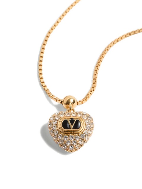 Valentino Garavani Coeur Royal crystal-embellished heart bracelet - Gold - zdjęcie produktu nr 2