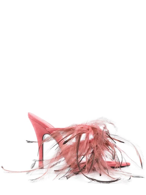 The Attico Judy 105mm leather sandals - Pink - zdjęcie produktu nr 1