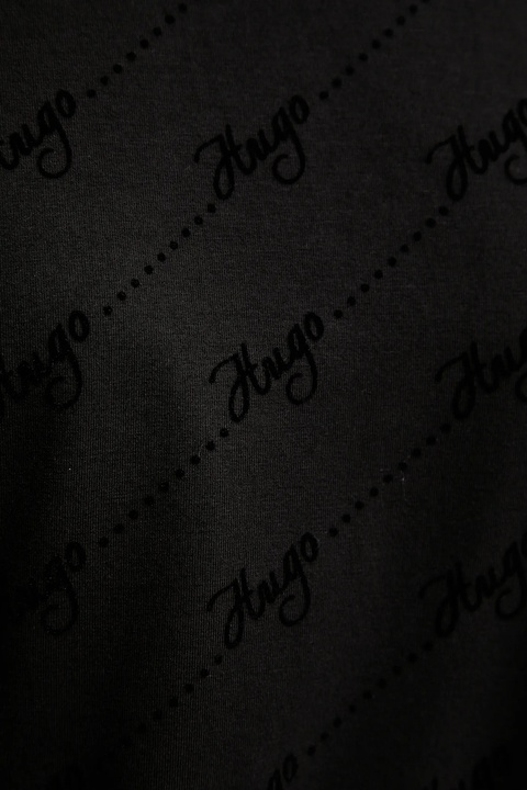 HUGO bluza damska kolor czarny wzorzysta 50545210 - zdjęcie produktu nr 2