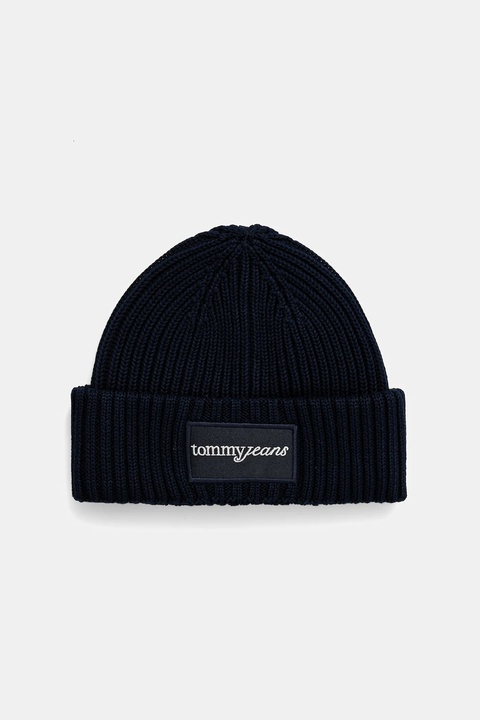 Tommy Jeans czapka bawełniana kolor granatowy AW0AW17909 - zdjęcie produktu nr 1