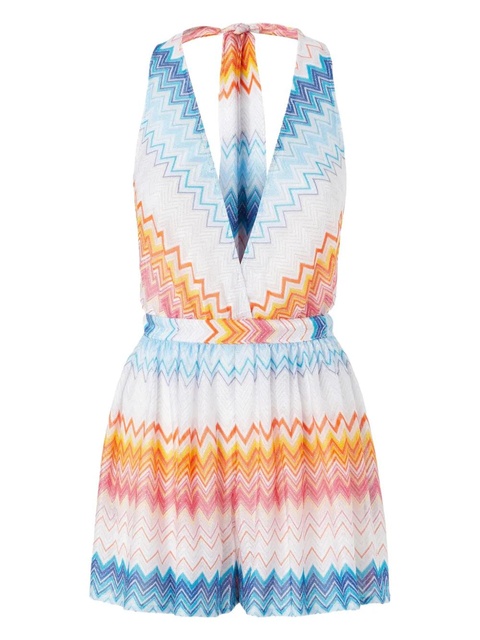 Missoni zigzag lamé playsuit - White - zdjęcie produktu nr 1