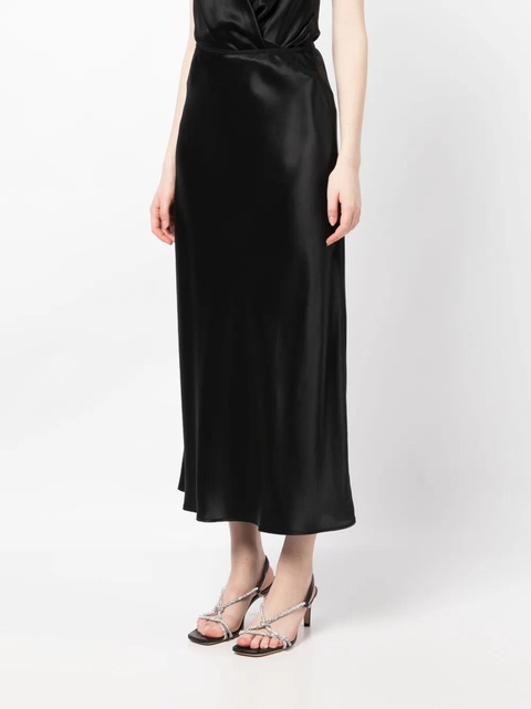 Reformation Layla silk midi skirt - Black - zdjęcie produktu nr 2