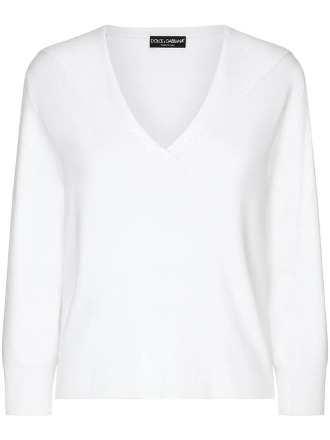 Dolce & Gabbana Sailor collar sweater - White - zdjęcie produktu nr 2