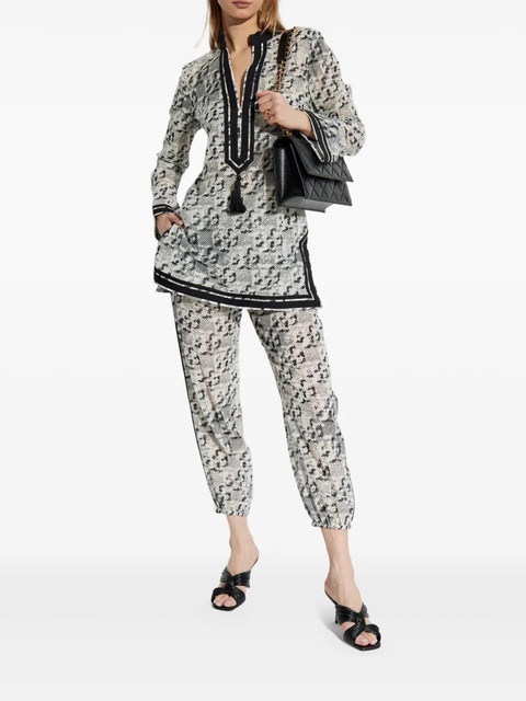 Tory Burch printed trousers - White - zdjęcie produktu nr 2