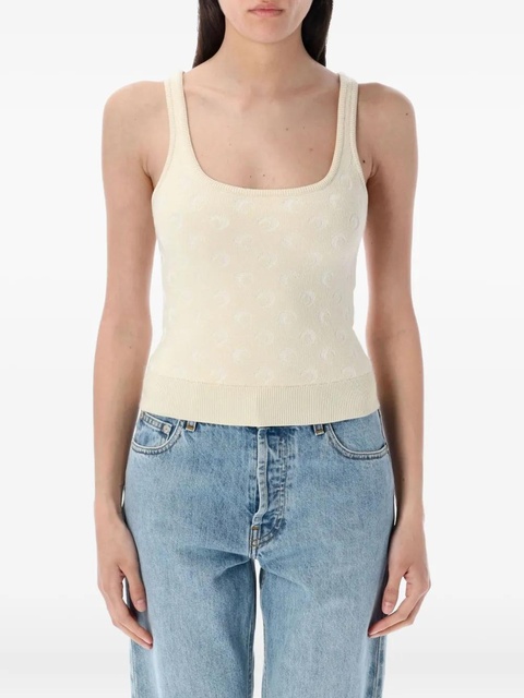 Marine Serre Moon knitted top - Neutrals - zdjęcie produktu nr 1