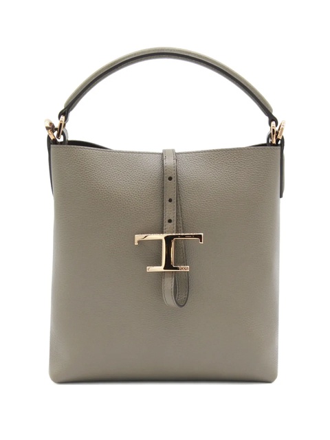 Tod's T-buckle leather shoulder bag - Green - zdjęcie produktu nr 1