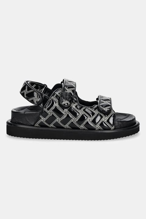 Kurt Geiger London sandały skórzane Orson damskie kolor czarny na platformie 3469600309 - zdjęcie produktu nr 2