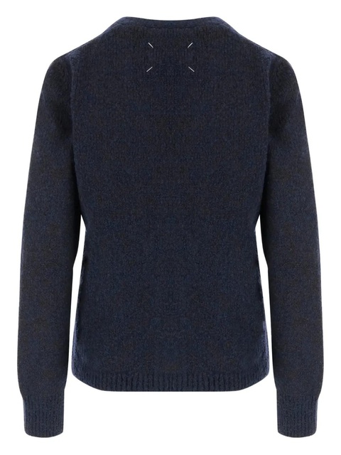 Maison Margiela button-front stitching cardigan - Blue - zdjęcie produktu nr 2