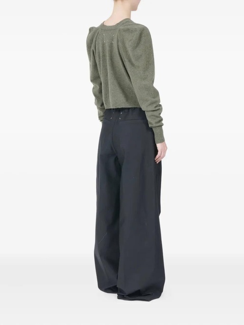 Maison Margiela puff-sleeve button cardigan - Green - zdjęcie produktu nr 2