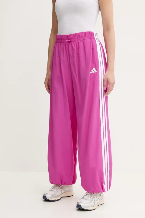 adidas spodnie dresowe Essentials damskie kolor różowy z aplikacją JC8167 - zdjęcie produktu nr 1