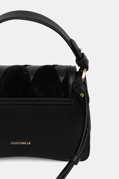 Coccinelle torebka skórzana kolor czarny E1.T1S.18.02.01 - zdjęcie produktu nr 2