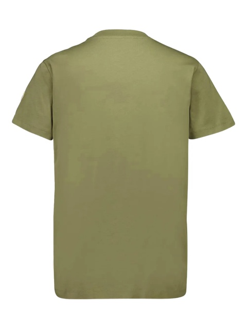 Moncler embroidered logo t-shirt - Green - zdjęcie produktu nr 2