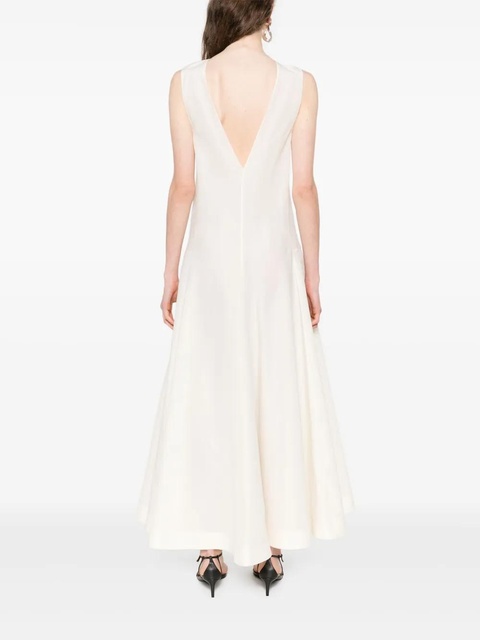 KHAITE Mellie midi dress - Neutrals - zdjęcie produktu nr 2
