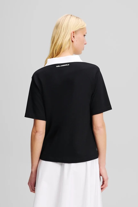 Karl Lagerfeld t-shirt bawełniany damski kolor czarny A2W17111 - zdjęcie produktu nr 1