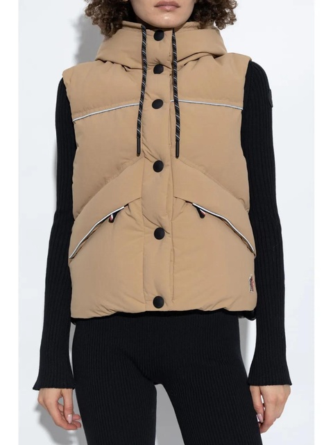 Moncler Grenoble Arolla hooded down gilet - Neutrals - zdjęcie produktu nr 2
