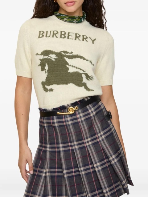 Burberry logo-equestrian knight T-shirt - Neutrals - zdjęcie produktu nr 1
