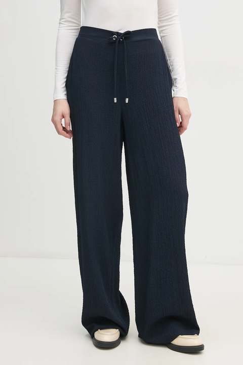 Joseph Ribkoff spodnie damskie kolor granatowy szerokie high waist 251293 - zdjęcie produktu nr 1