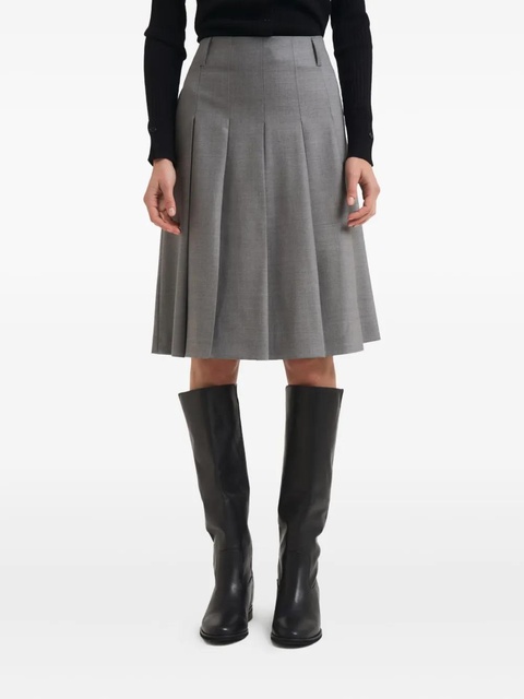 Max Mara pleated midi skirt - Grey - zdjęcie produktu nr 1
