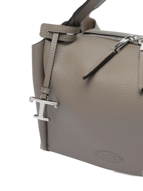 Tod's T-logo zip-top bowling handbag - Grey - zdjęcie produktu nr 2