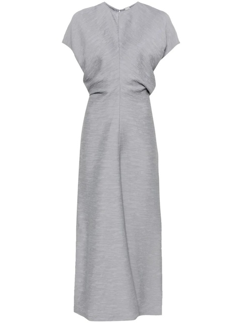 TOTEME slouch-waist crinkled maxi dress - Blue - zdjęcie produktu nr 1