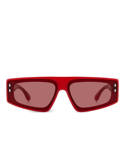 Isabel Marant Eyewear Zoomy rectangle-frame sunglasses - Red - zdjęcie produktu nr 1