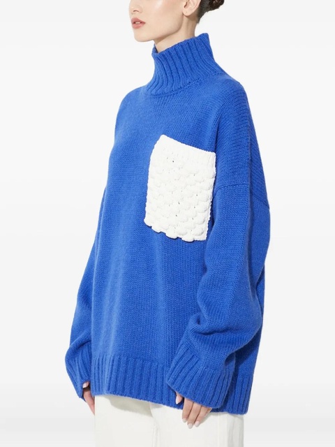 JW Anderson pocket turtleneck sweater - Blue - zdjęcie produktu nr 1