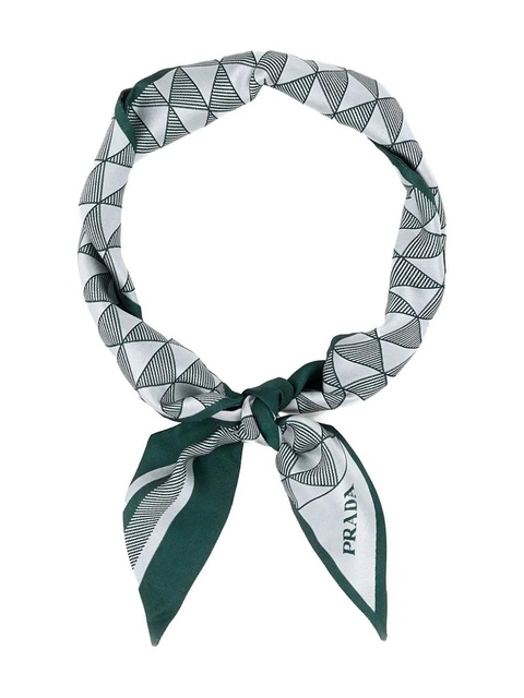 Prada silk foulard - Green - zdjęcie produktu nr 2