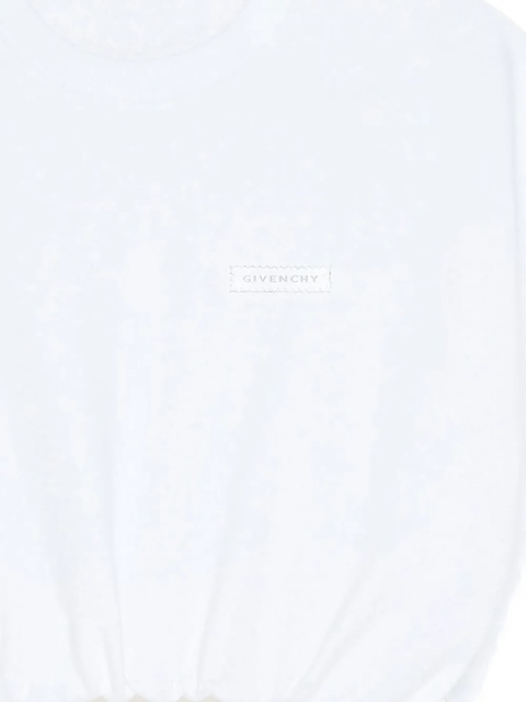 Givenchy logo-patch cropped sweatshirt - White - zdjęcie produktu nr 2