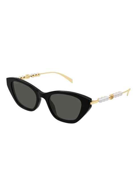 Gucci Eyewear pearl-embellished cat-eye sunglasses - Black - zdjęcie produktu nr 2