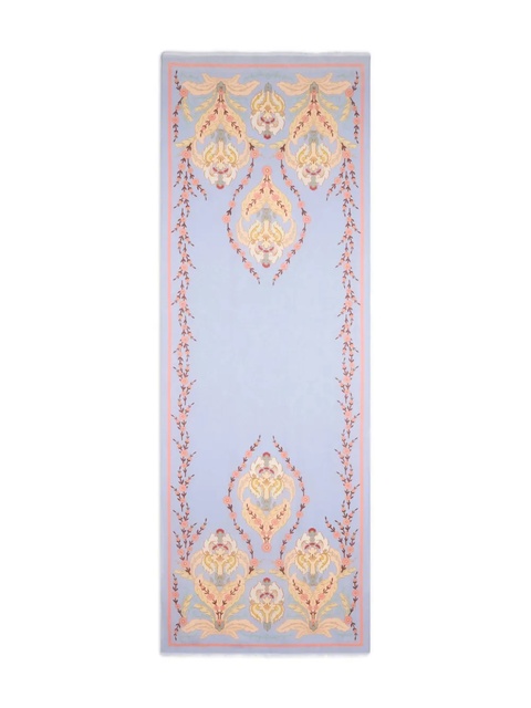 ETRO patterned-jacquard scarf - Blue - zdjęcie produktu nr 1