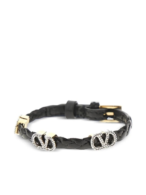Valentino Garavani leather logo-details bracelet - Gold - zdjęcie produktu nr 1