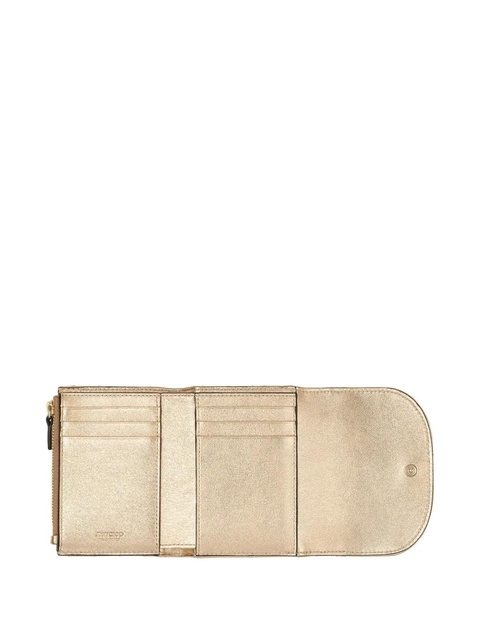 Jimmy Choo Curve Marinda quilted wallet - Gold - zdjęcie produktu nr 1