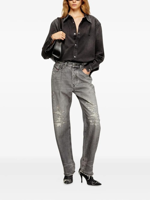 Diesel 1988 D-Ark frayed pocket jeans - Grey - zdjęcie produktu nr 1
